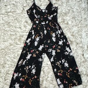Kayleigh Floral Black Jumpsuit XL